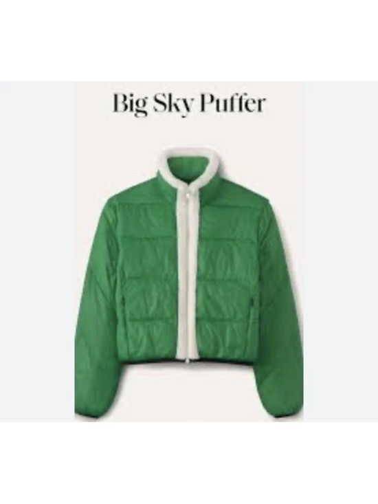 CAbi Jackets & Blazers - cabi Big Sky Puffer Jacket in Green NWOT